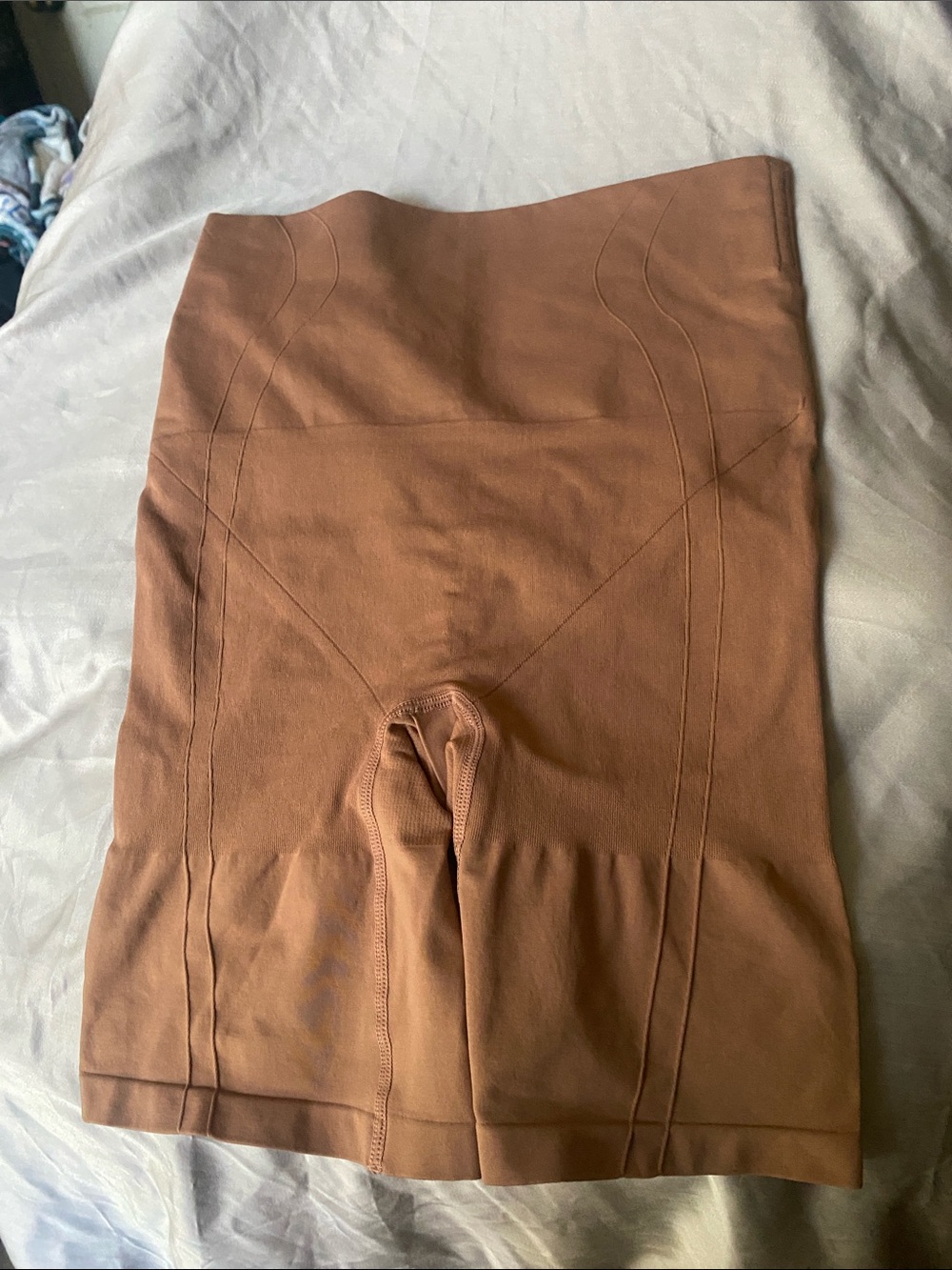 Men's High-Waist Compression Shorts — Brown